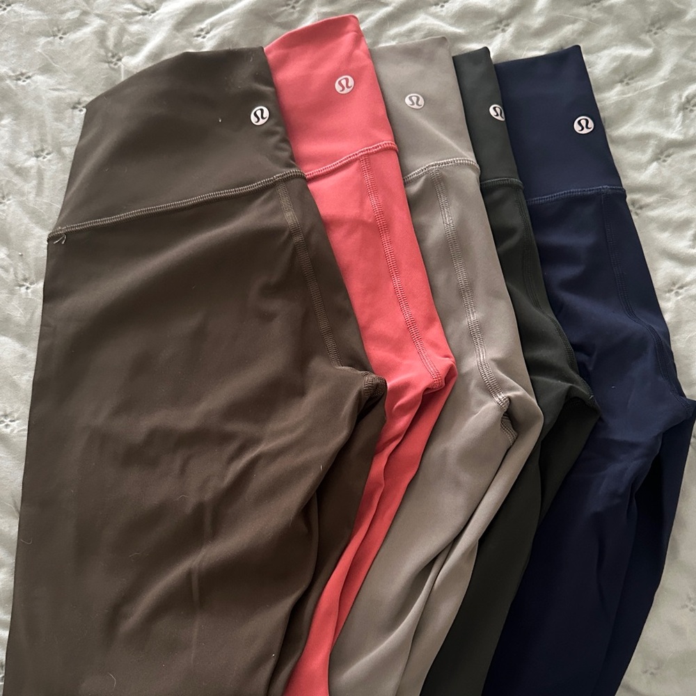 lululemon original wunder under leggings set of 5